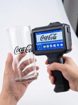 12.7MM Handheld Inkjet Printer for Flat Surface Curved Surfaces +2 Ink Cartridge