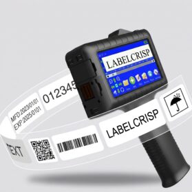 12.7MM Handheld Inkjet Printer for Flat Surface Curved Surfaces +1 Ink Cartridge